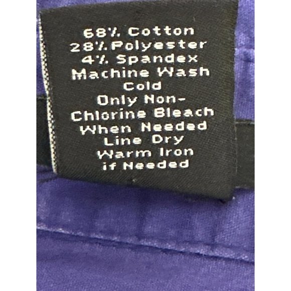 Ann Taylor EST. 1954 Purple Cotton Polyester Spandex Collared Neckline Button Up - Picture 8 of 11